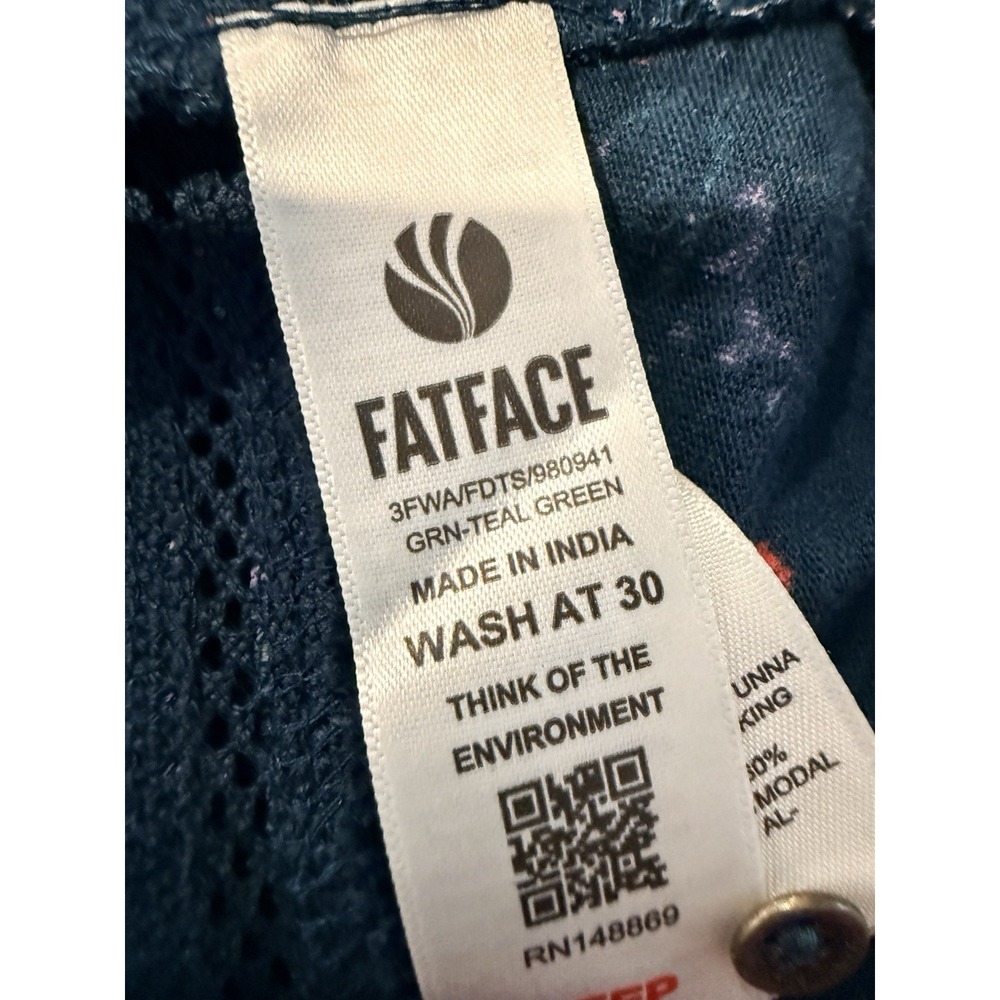 NWT Fat Face Simone Dress 6 Mirrored Jersey Teal UK 10 Pockets Boho - Picture 15 of 16